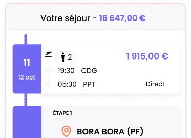 Interface Viaxeo Trip