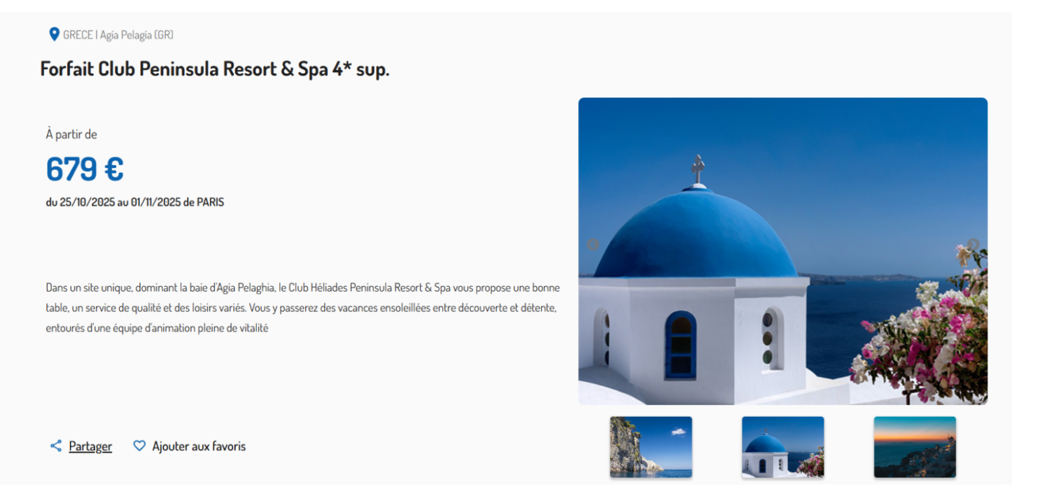 Fiche forfait ViaXeo Web
