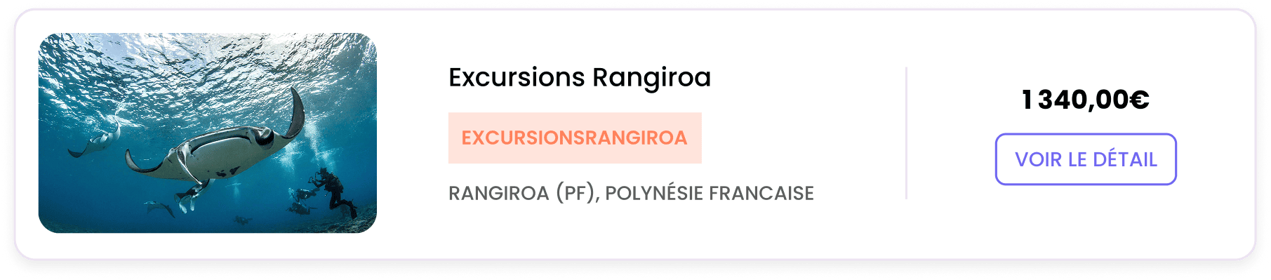Excursions Rangiroa